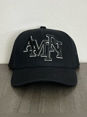 AMIRI Staggered Logo Trucker Cap